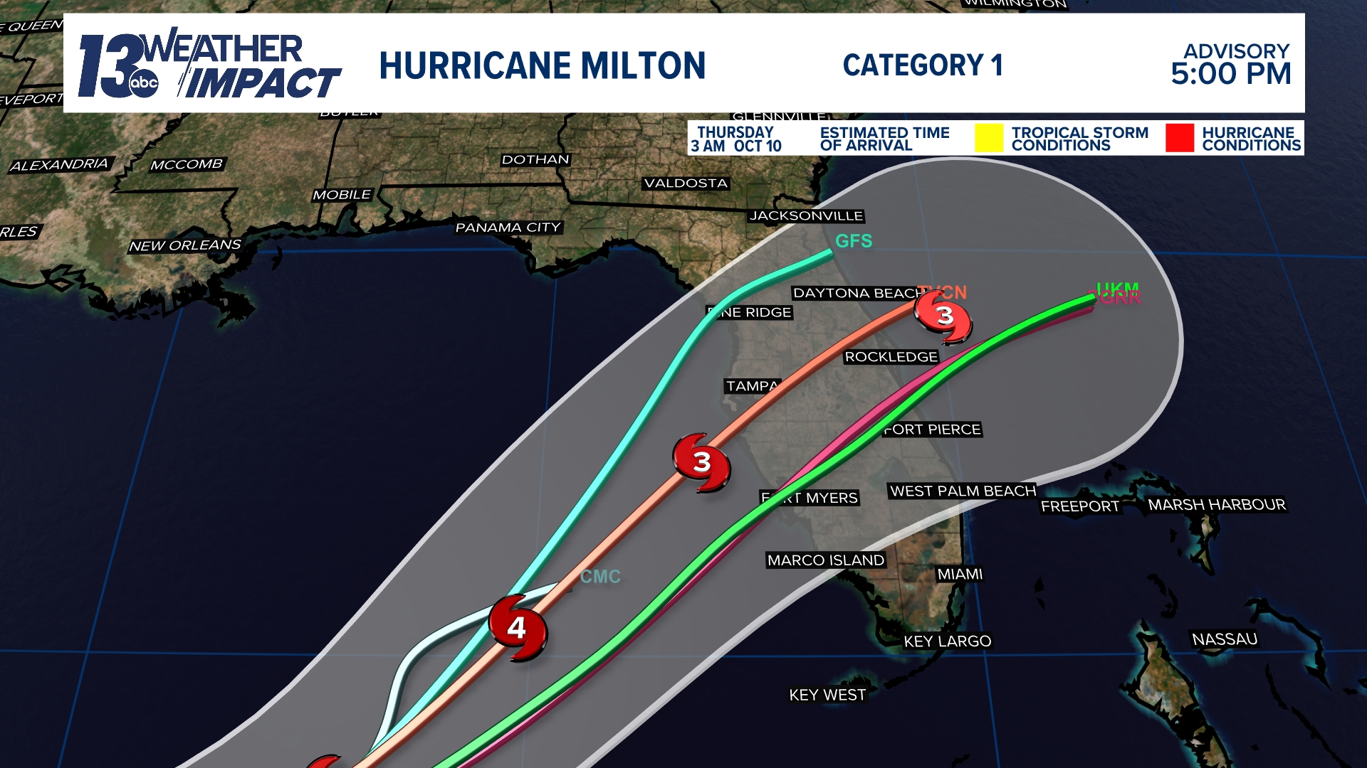 Hurricane Milton On Track To Hit Florida Mid Week Wzzm