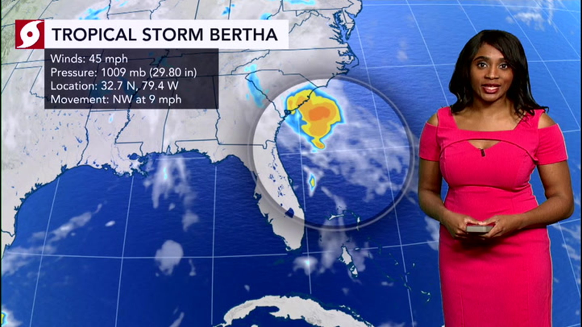 Bertha became the second named system of the 2020 Atlantic season on Wednesday.