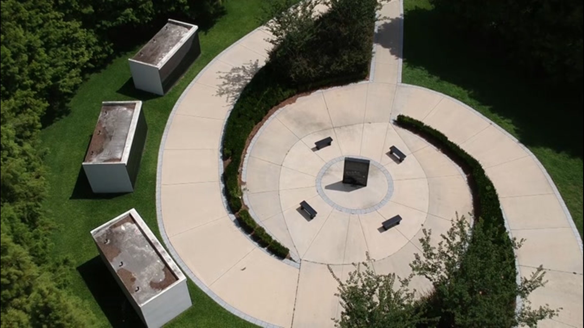 Aug. 29 marked the 15th anniversary of Hurricane Katrina. In New Orleans, Louisiana, there's a Katrina Memorial which appears shaped like a cyclone from above.