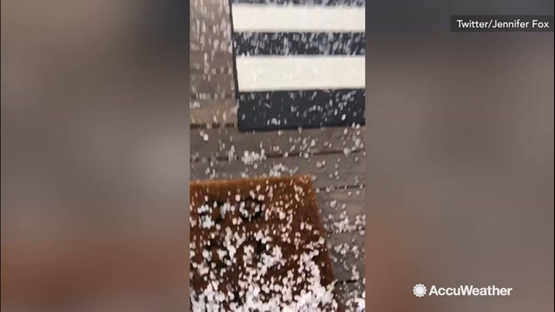A thunderstorm struck Boone, North Carolina, on Aug. 19. Not only was there lighting and wind, but also some pretty crazy hail.