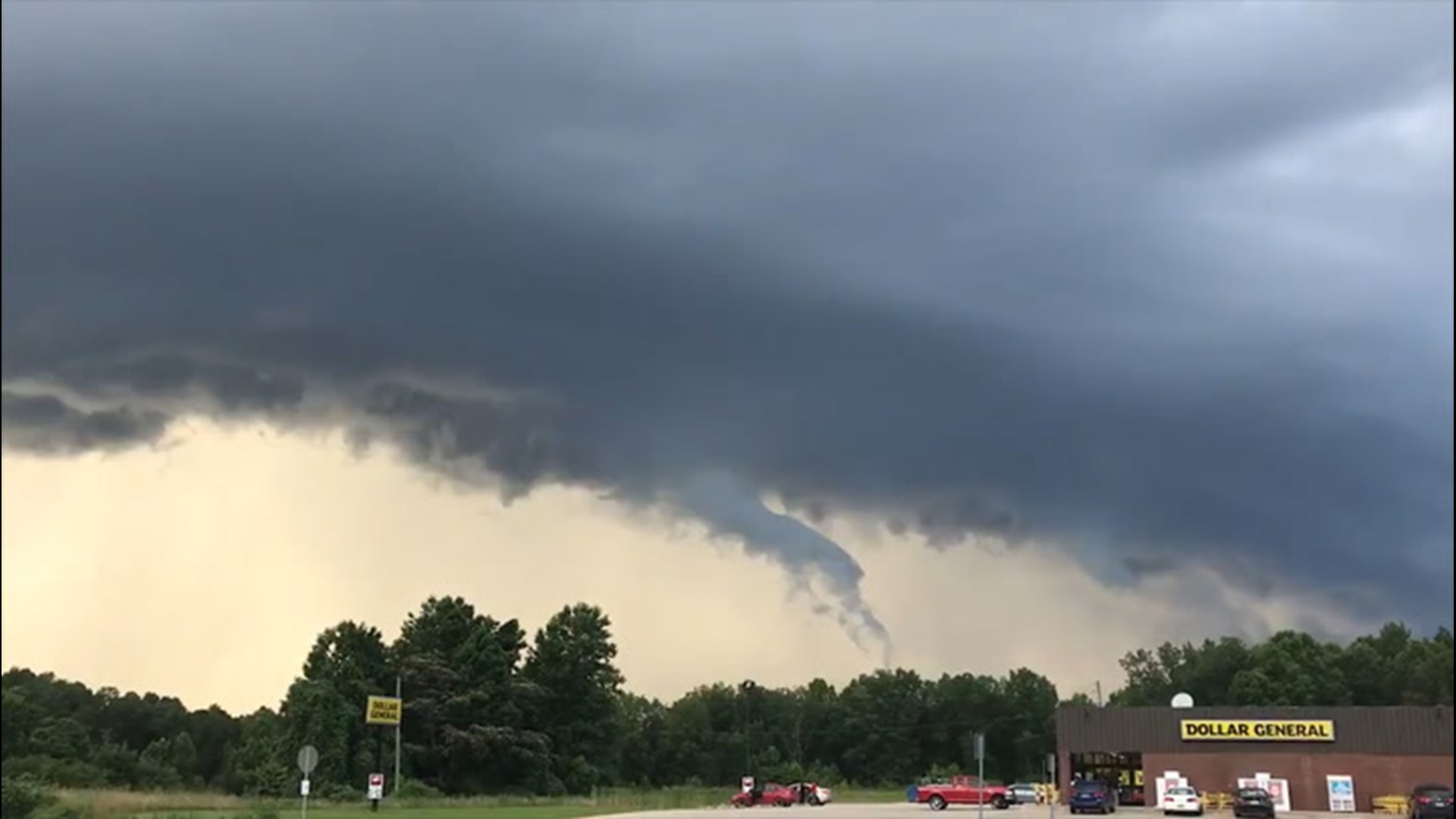 Dark clouds formed over Natural Bridge, Alabama, on June 30, as several severe storms passed through the area throughout the day.