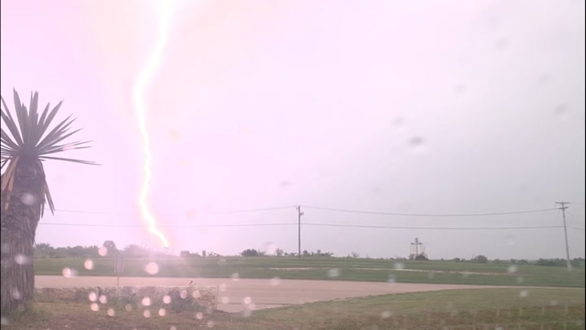On April 9, thunderstorms in Temple, Texas, sent lightning crashing to the ground. Here's one bolt slowed down to 50% and then 25% speed.