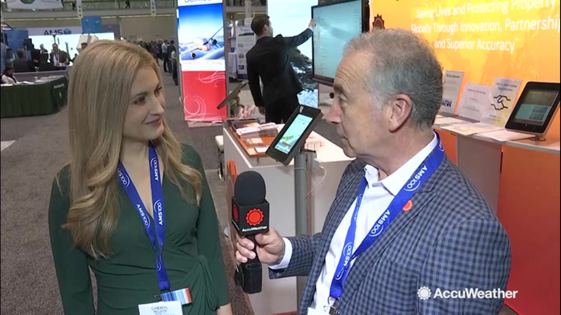 Mark Mancuso and Cheryl Nelson discuss how the industry has changed at the American Meteorological Society's 100th annual conference in Boston.