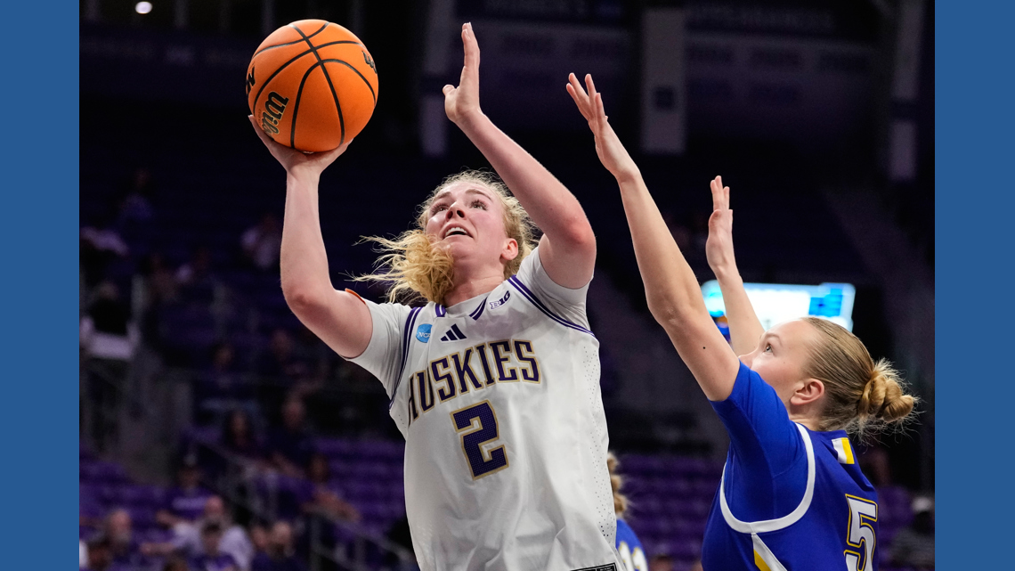 Washington beats South Dakota State 72-54 for 1st women's NCAA ...