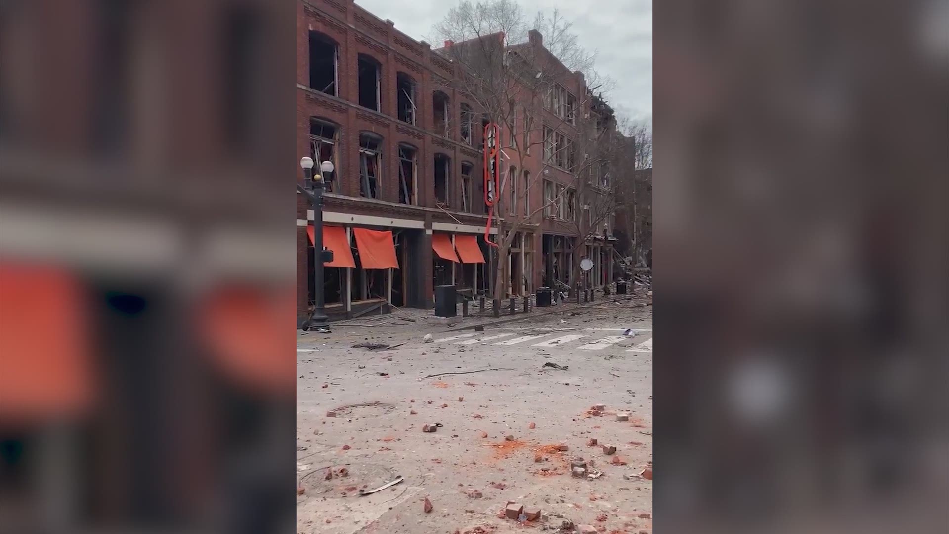 An explosion shook the largely deserted streets of downtown Nashville early Christmas morning, shattering windows, damaging buildings and wounding several people.