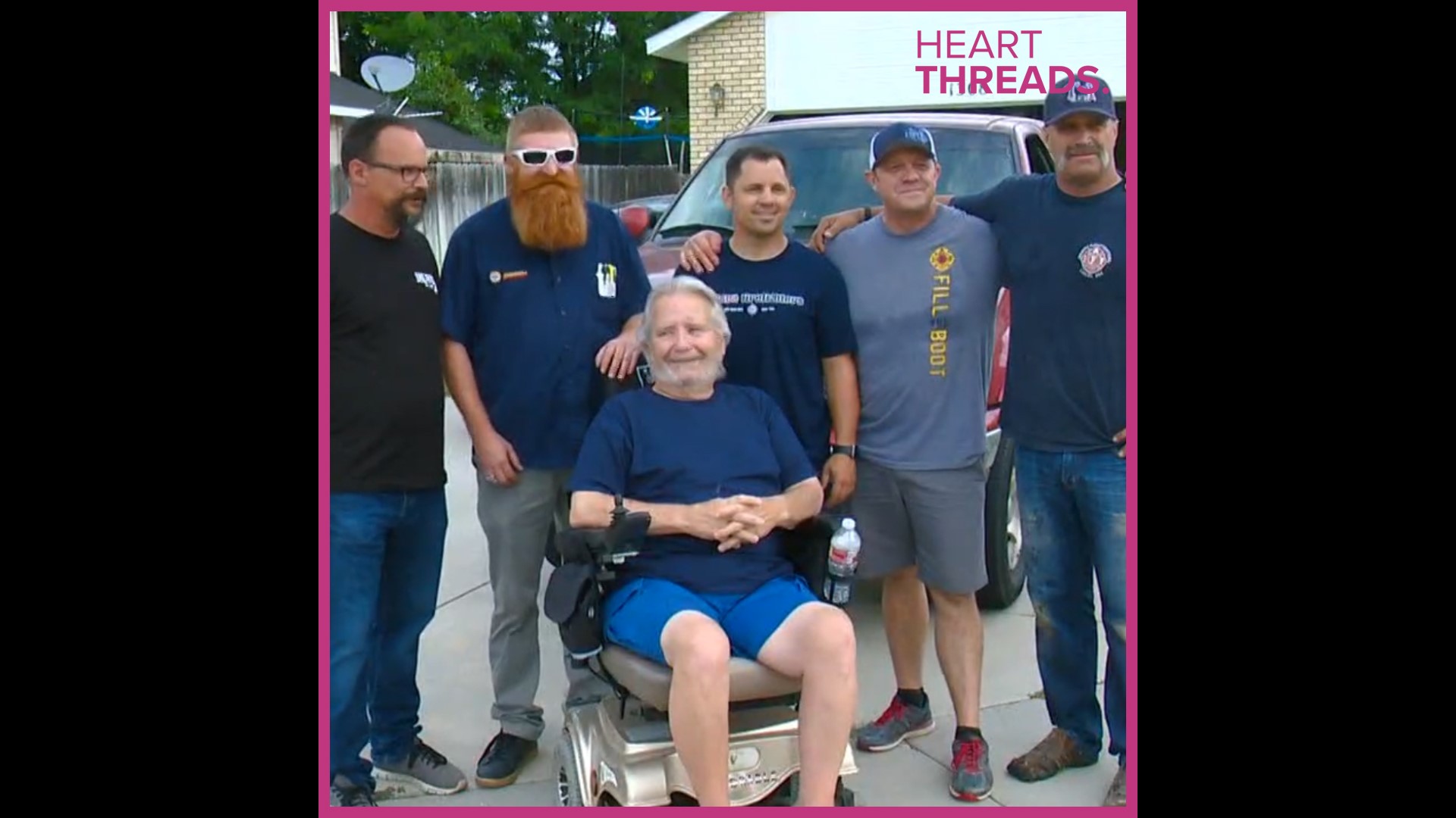 Veteran Dewey Treat is disabled and needed a new ramp to get in and out of his house. His neighbors and the local fire department stepped up immediately to help him.