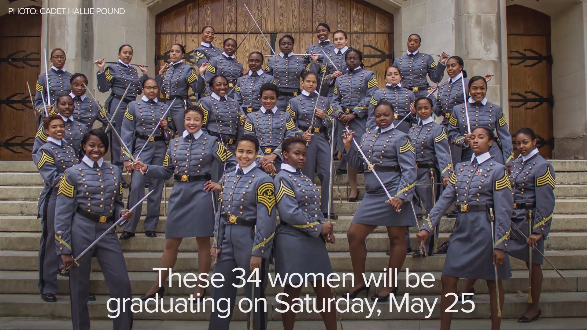 West Point spokesman Frank Demaro confirmed that 34 women will grace the stage later this month.