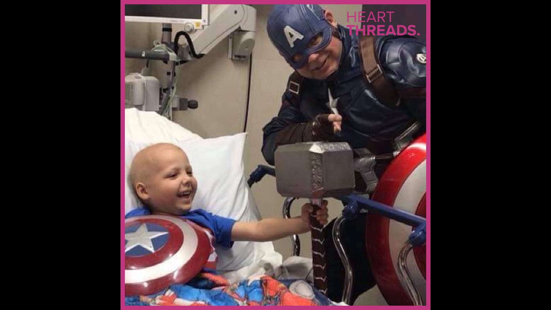 Deputy Sean Slattery's heart attack made him realize that time is precious. That's when he decided to suit up as Captain America to bring joy to people who need it.