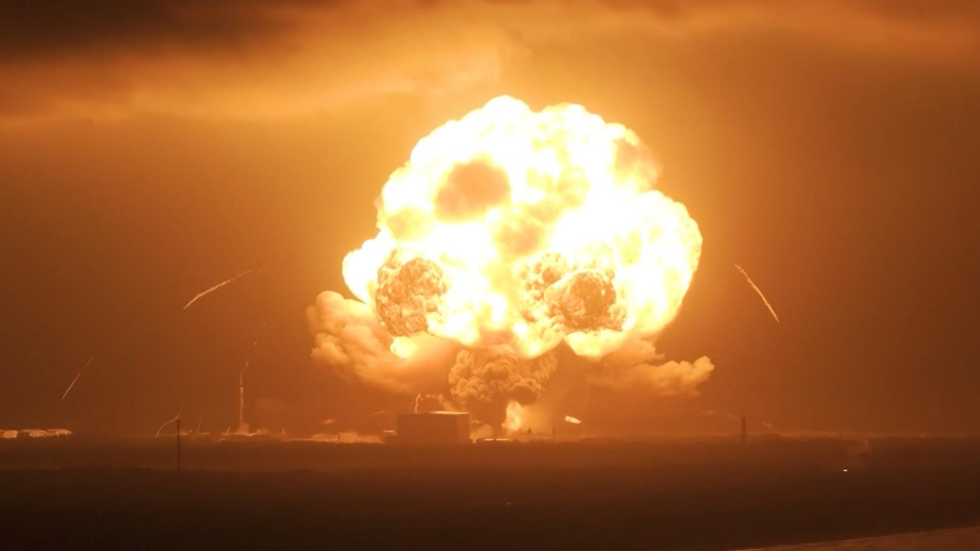 Blue Origin rocket explodes in massive fireball during test on