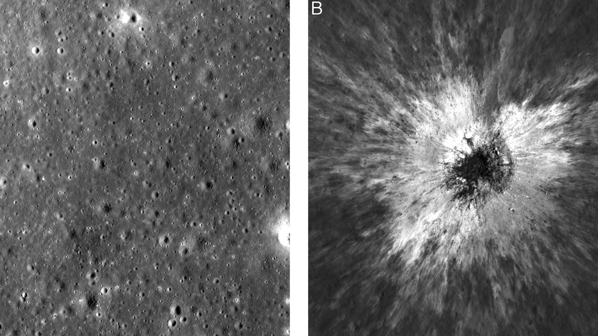 NASA spacecraft discovers a huge new crater on the moon | wzzm13.com