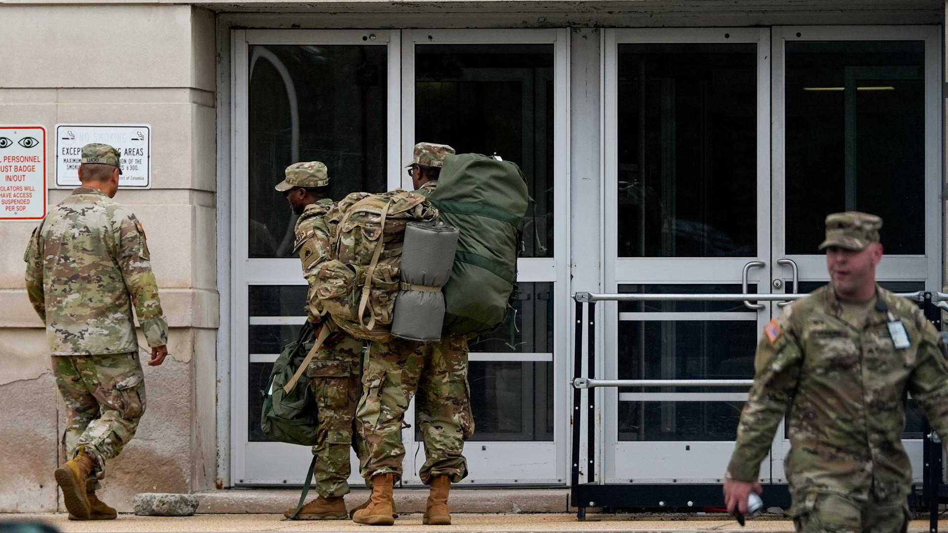 National Guard troops begin arriving in DC amid Trump's takeover ...