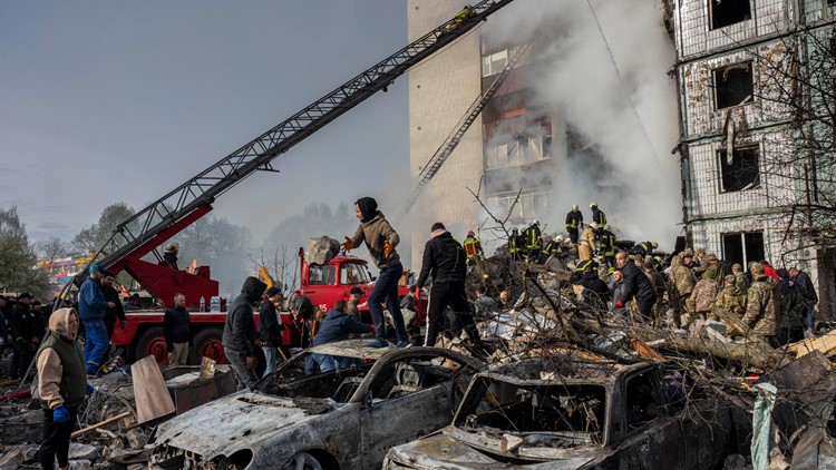 Russian missile and drone attack in Ukraine kills 23 people