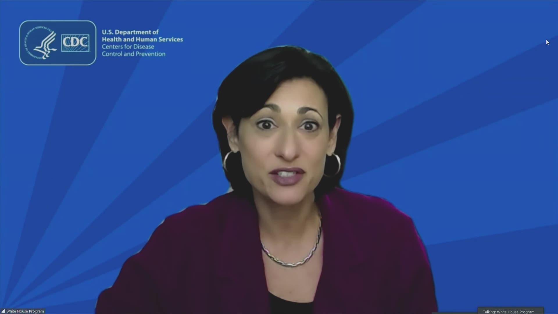 CDC Dir. Rochelle Walensky said Monday the most recent seven day average for US COVID-19 hospital admissions has declined, but warned not to let your guard down.