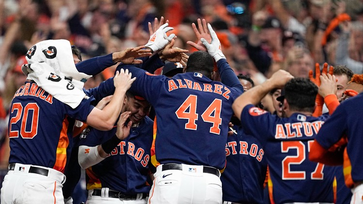 Yordan Alvarez blasts Dusty Baker, Astros to World Series title win over  Phillies – Orange County Register