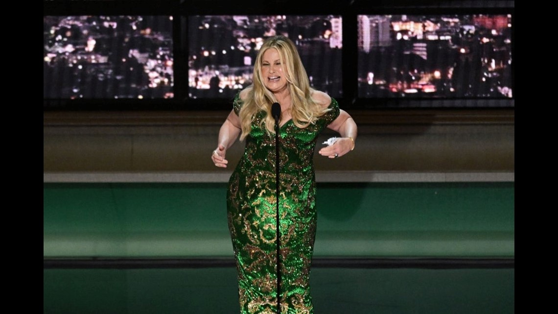 Jennifer Coolidge Dances Through the Playoff Music During Hilarious Emmys  Speech for 'The White Lotus' Win | wzzm13.com