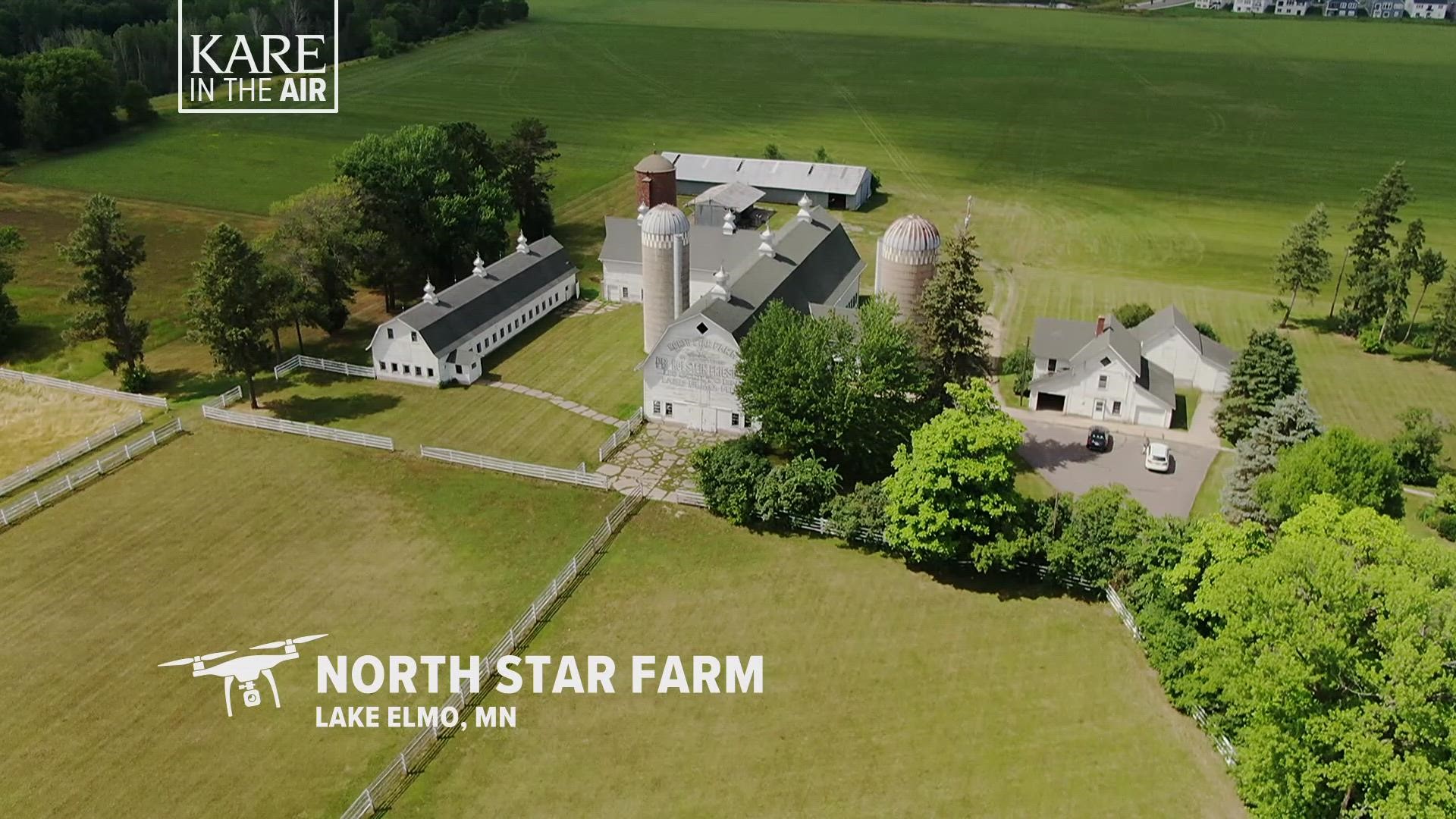 Our ongoing drone series takes us "barn hopping" over a farm and iconic barn that once played a role in the creamy goodness of Milky Way candy bars.