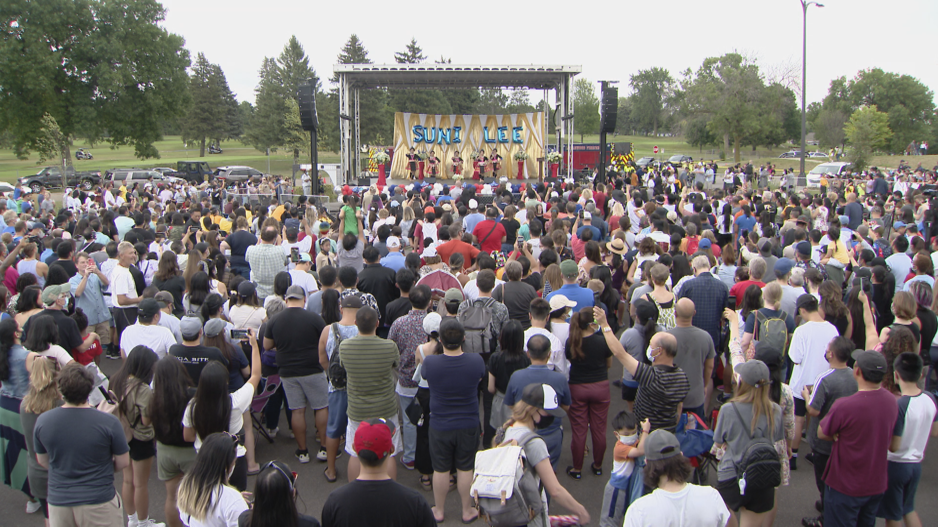 The city held a parade and a celebration event for the Olympic gold medalist.