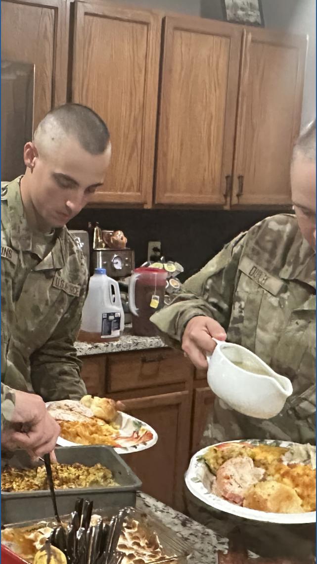 Home away from home: How families bring Thanksgiving to military ...