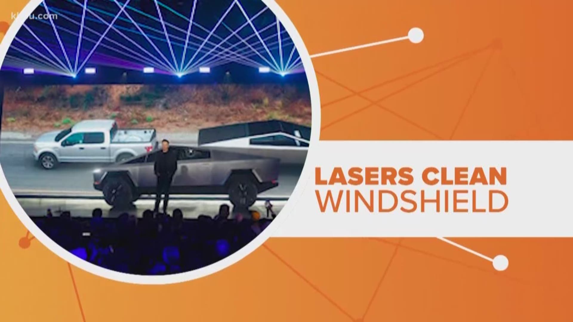 Windshield wipers replaced with a laser beam. It's the concept of a new patent Tesla filed. Larry Seward connects the dots.