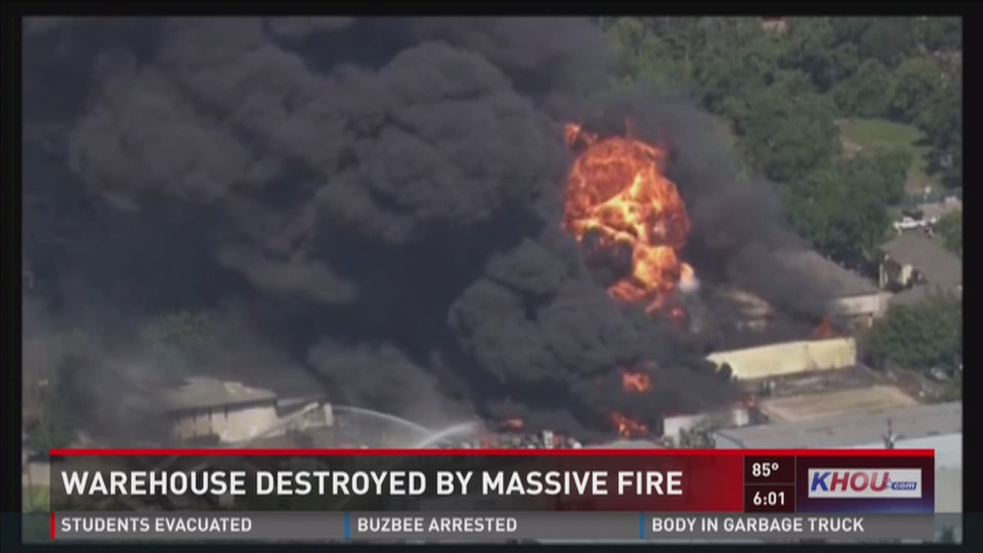 Investigators are working to determine how a warehouse caught fire in the Spring Branch area in west Houston on Thursday morning.