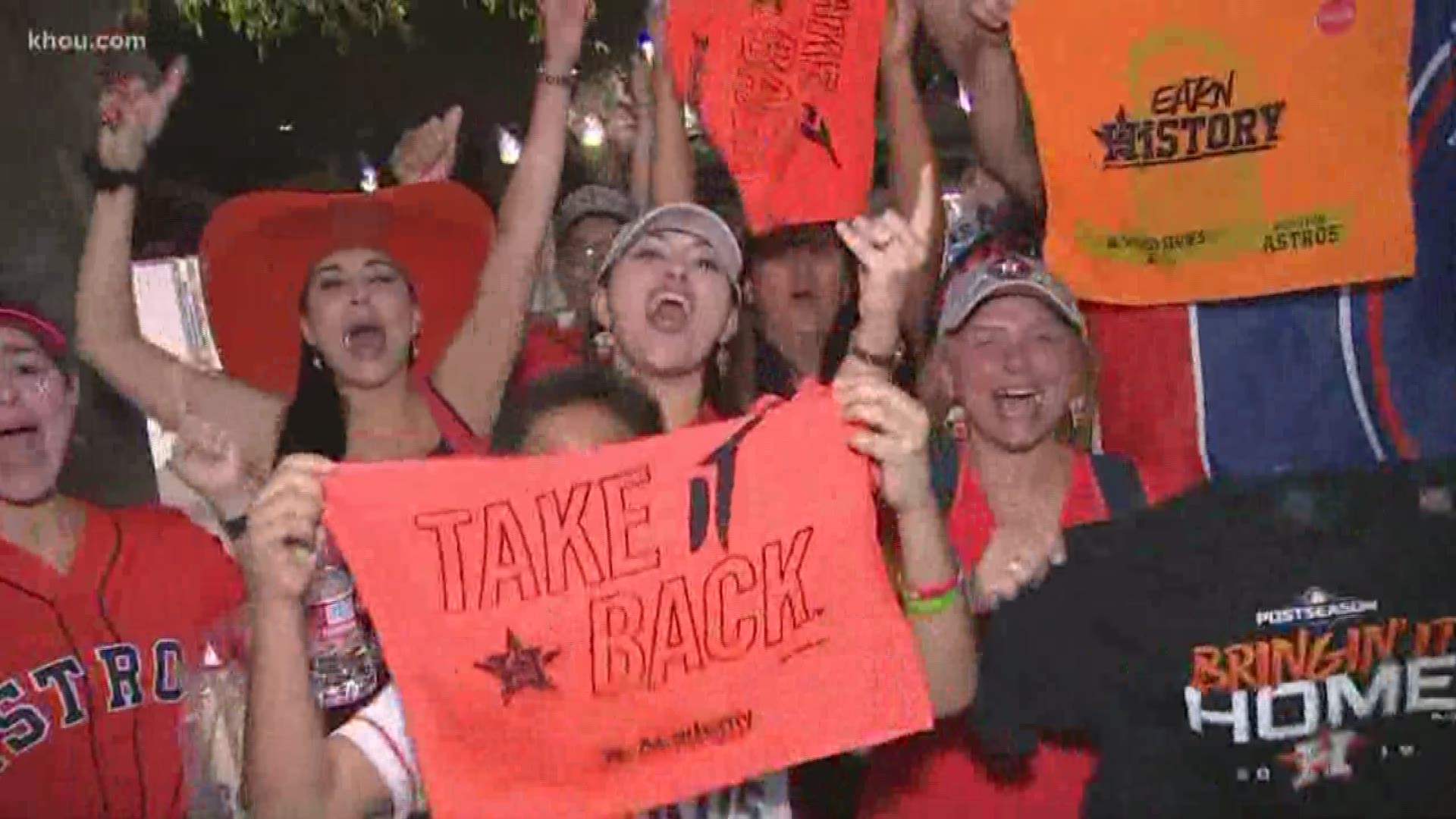 Astros Fans Excited After Houston S Alds Game 5 Win Over Rays