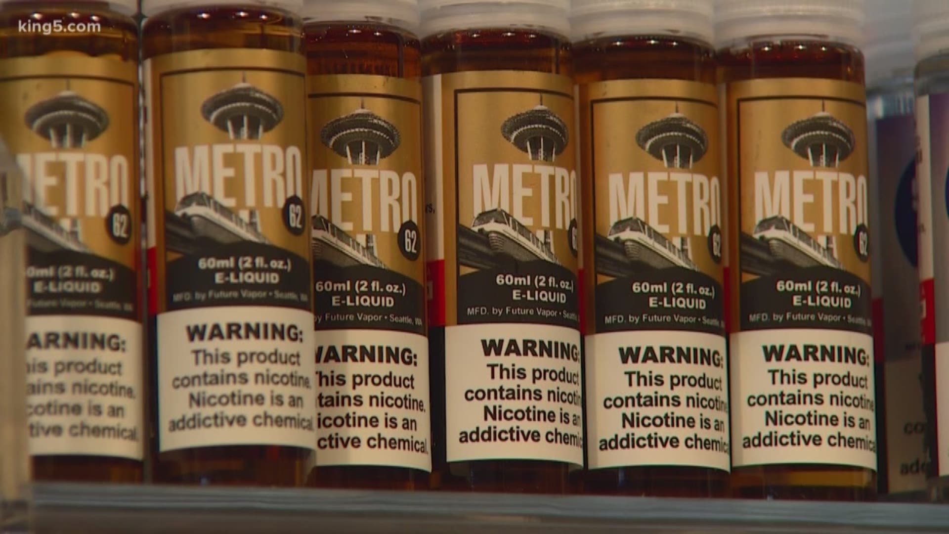 KING 5’s Tony Black spoke with the owner of Future Vape in Capitol Hill about the rent vaping-related illnesses. Zach Mclain said the illnesses are worth being concerned about, but also emphasized education of the product. He said some of the best ways a consumer can protect themselves is to go to a vape-specific shop and to ask questions.