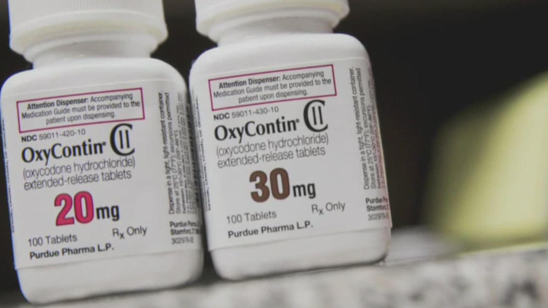 A groundbreaking legal settlement against hte manufacturer of Oxycontin.