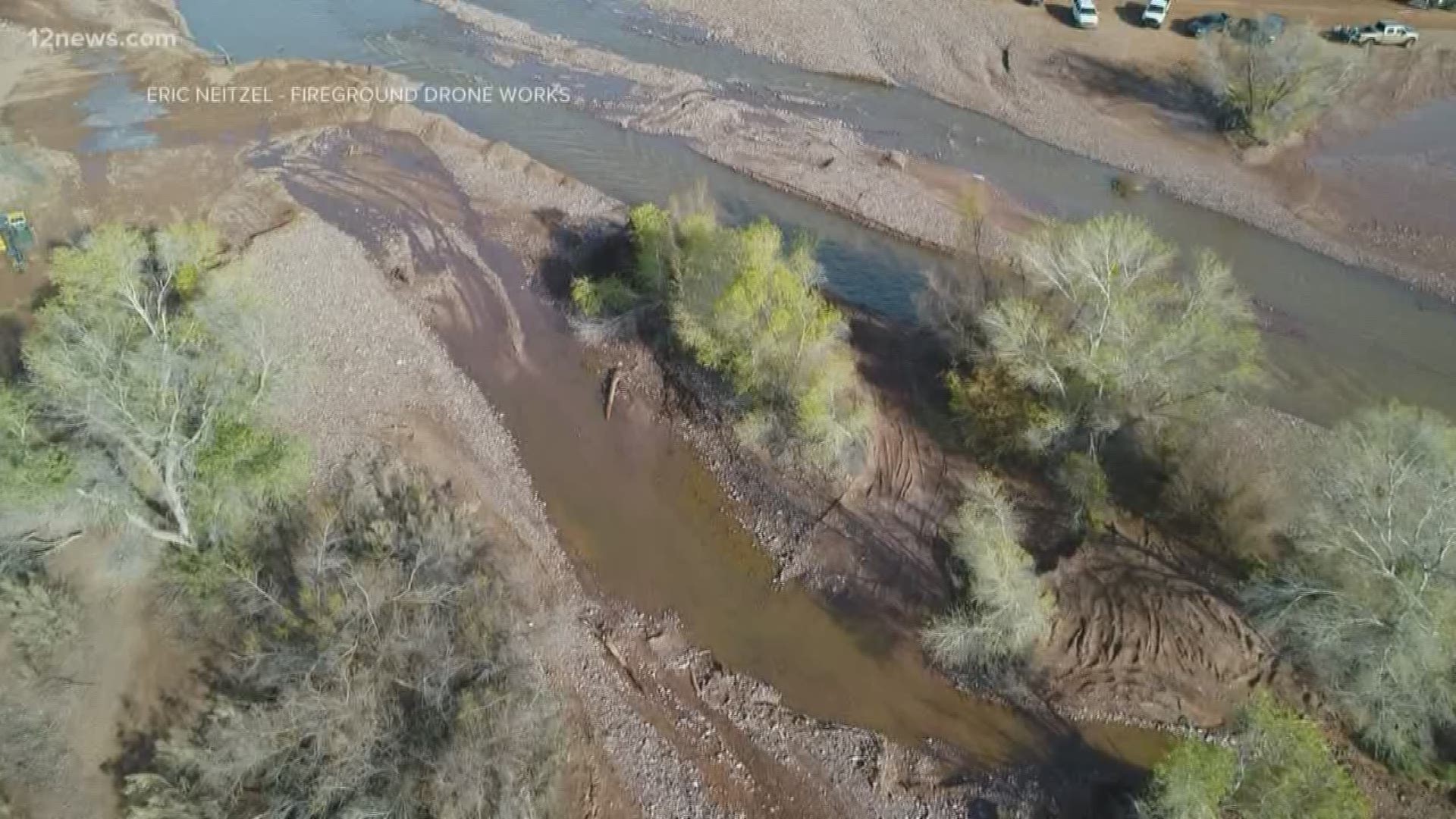 The 6-year-old's pants were found about three-quarters of a mile downstream from where the vehicle got caught in the floodwaters, the sheriff's office said.