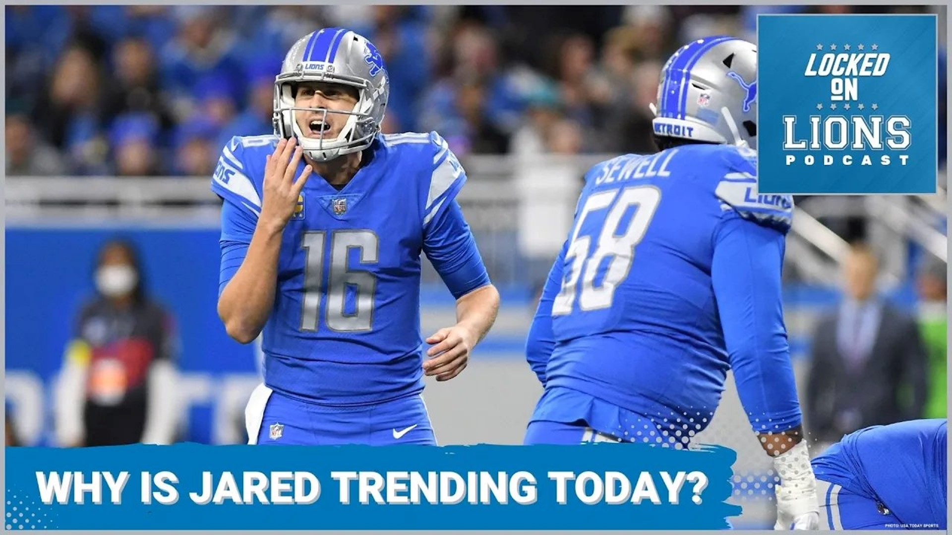 Jared Goff trending on Twitter today.. why? #Lions staying the course. Staff is complete and more.