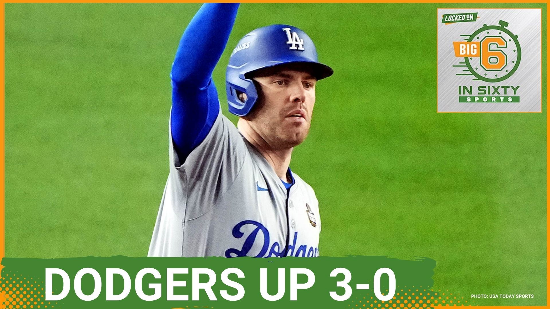 Freddie Freeman homers again as the Dodgers go up 3-0 against the Yankees and the Steelers beat the Giants. Paolo Banchero scores 50 in a Magic win.