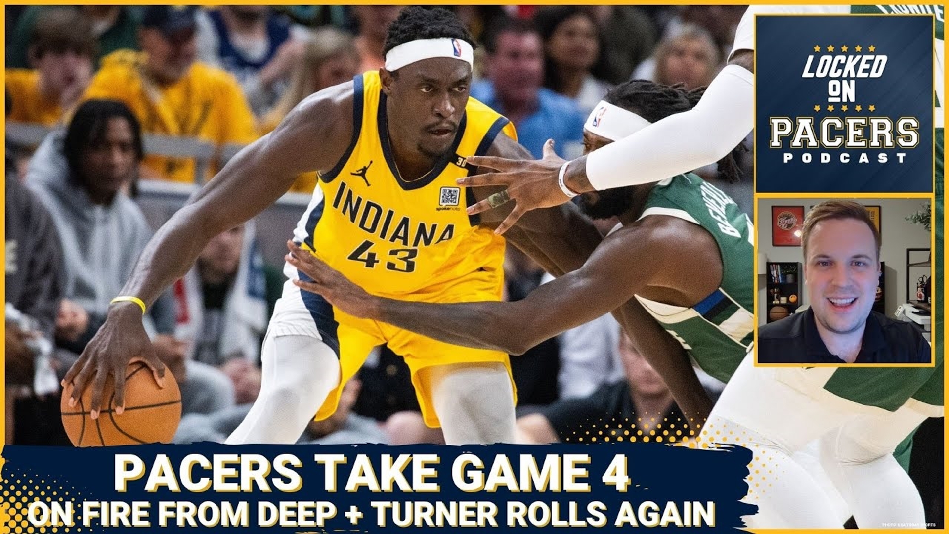 The Indiana Pacers took down the Milwaukee Bucks in Game 4 thanks to excellent outside shooting, Myles Turner dominating, and great play from several role players.