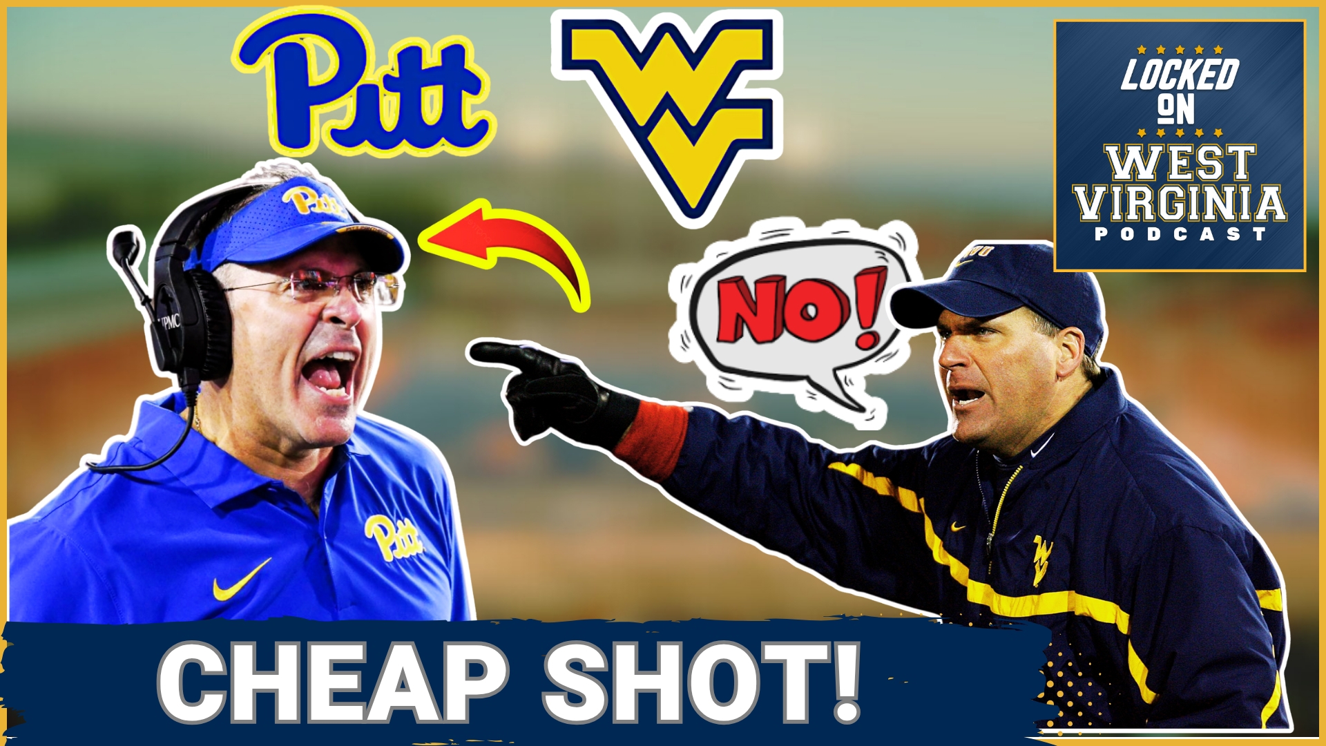 Pat Narduzzi is at it again, WVU fans! The Pitt coach just threw shade, saying Pitt fans are too scared to travel to Morgantown for the Backyard Brawl....