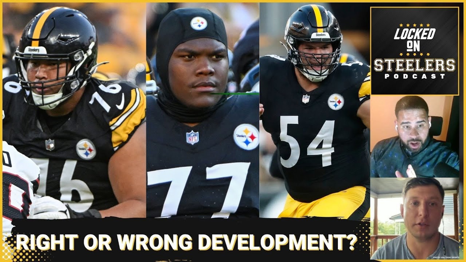 The Pittsburgh Steelers appear to be starting Troy Fautanu and Dan Moore at tackle while benching Broderick Jones.