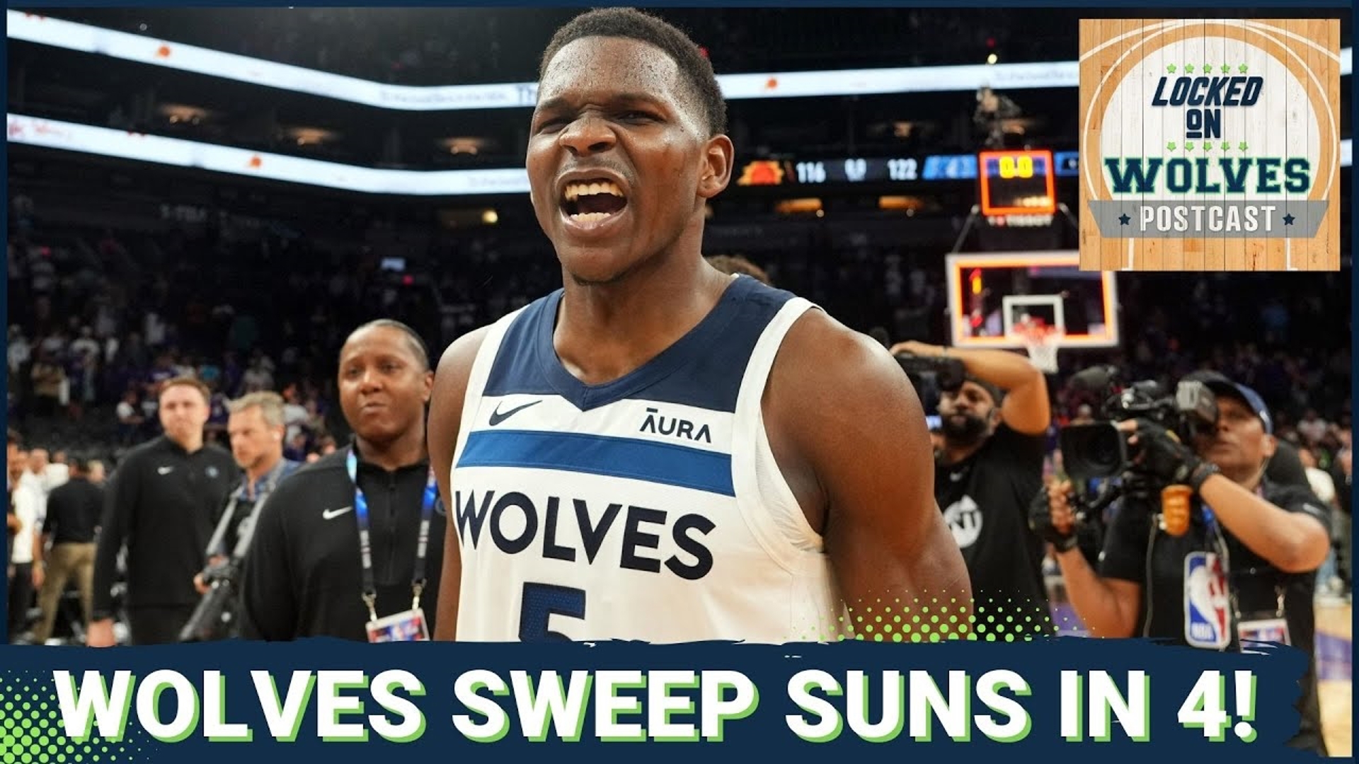 The Minnesota Timberwolves busted out the brooms and swept the Phoenix Suns thanks to an incredible night from Anthony Edwards and Karl Anthony Towns.