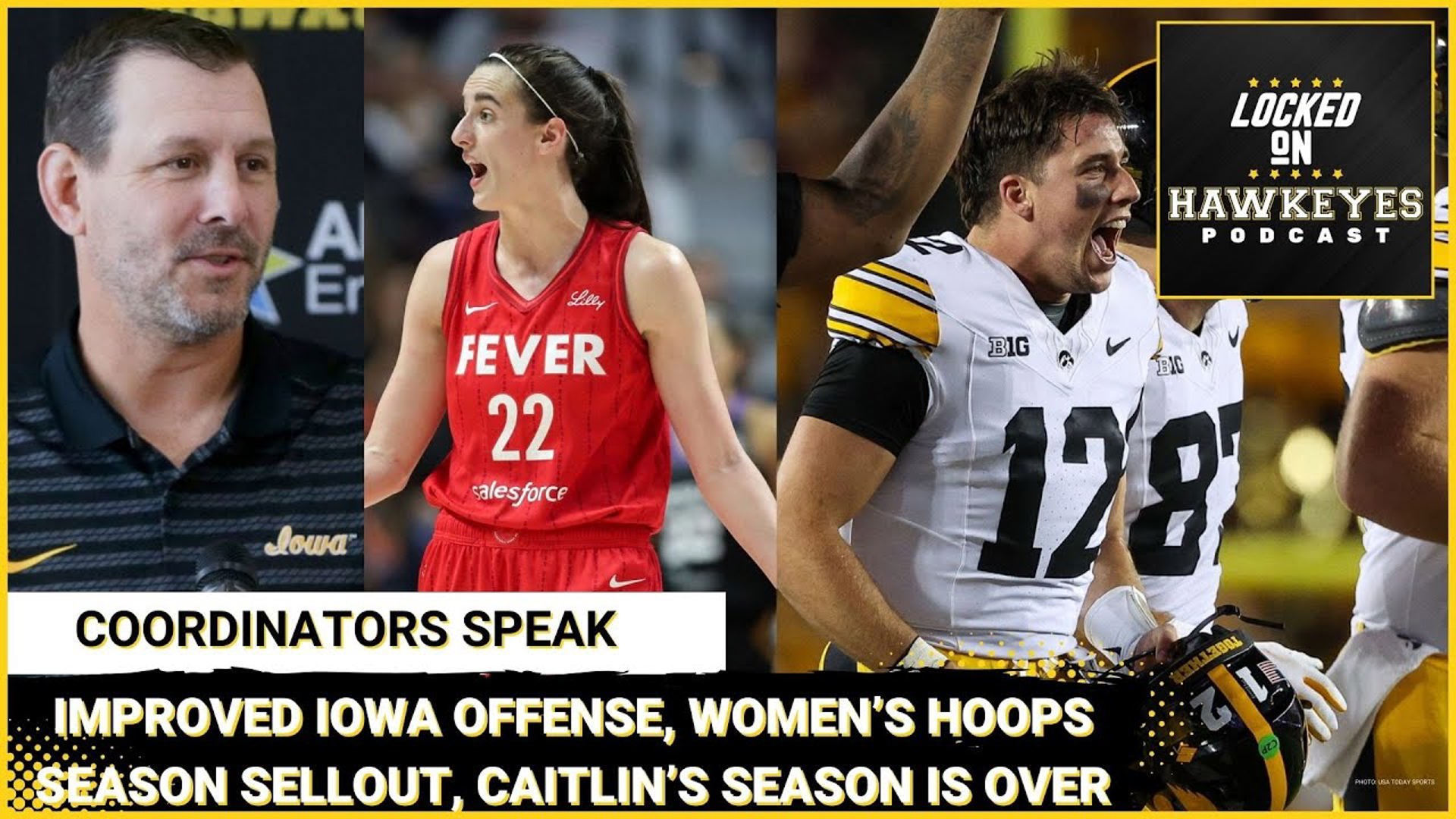 Iowa Football Coordinators review, Caitlin's Season Ends, and Women's Basketball Ticket Frenzy