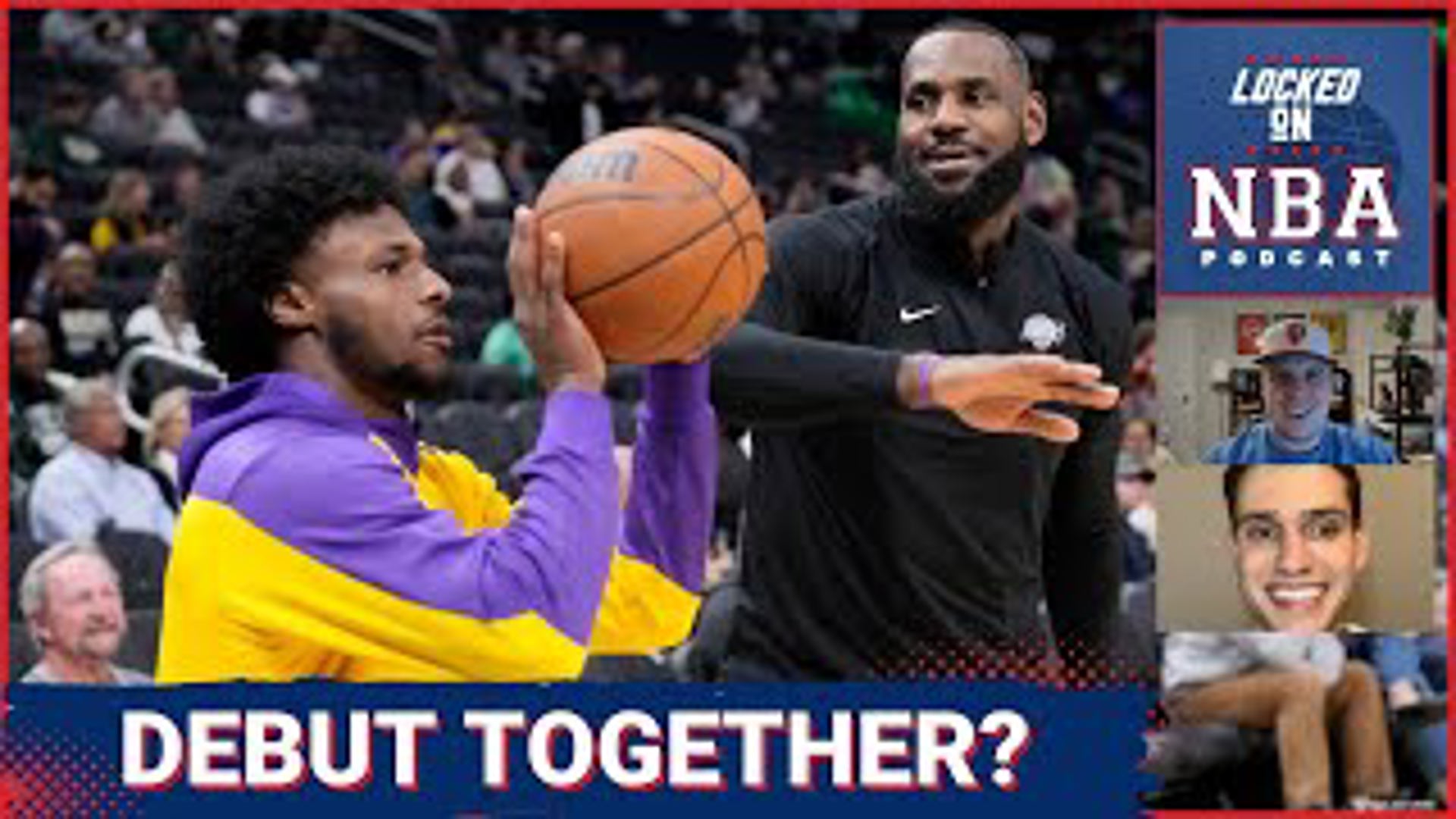 What should it look like the first time LeBron James and Bronny James play together for the Los Angeles Lakers? Should there be a plan?