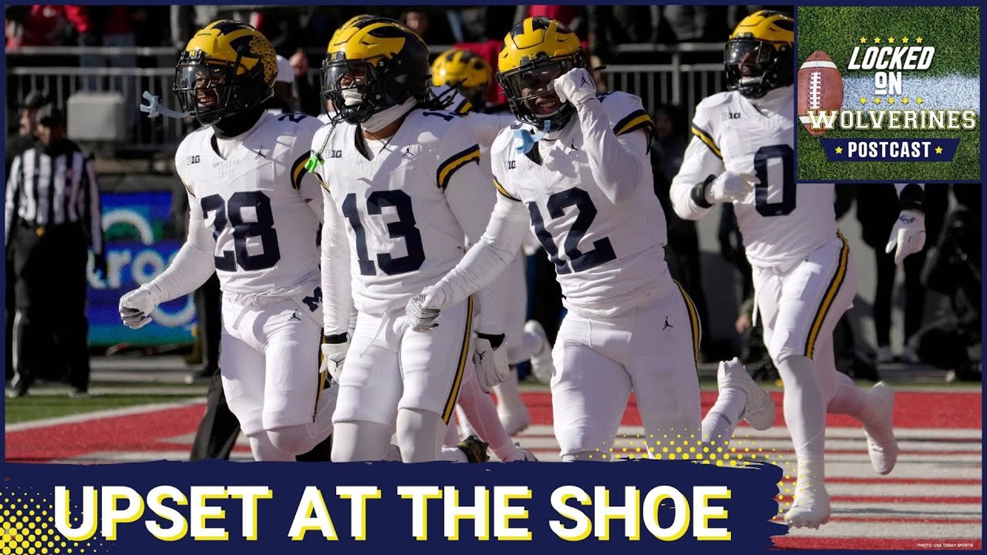 Michigan Wolverines defeated Ohio State Buckeyes at the HorseShoe in Columbus in BIG Ten football.