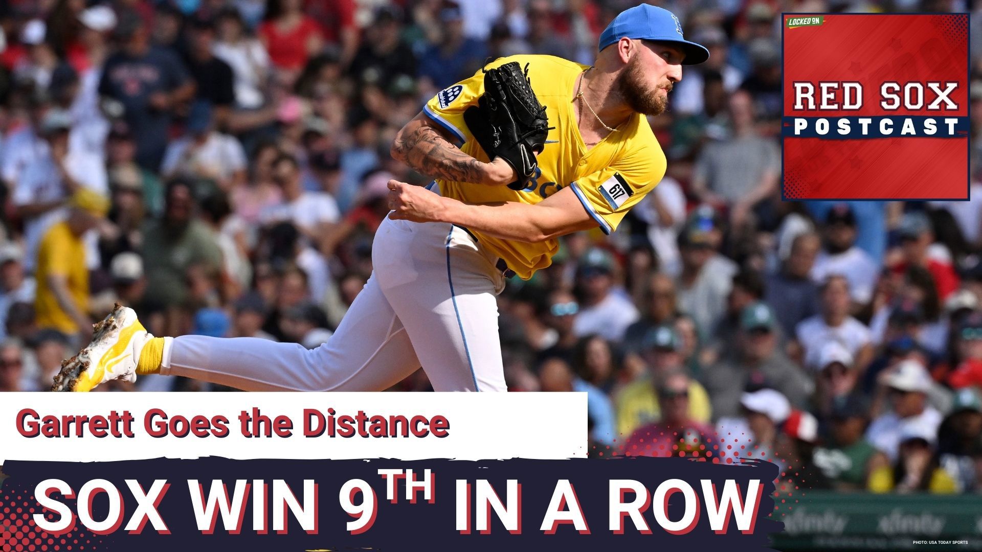 Garrett Crochet turned in his 1st career complete game and shutout with Saturday's 1-0 win over the Tampa Bay Rays. Sox have won 9 in a row. Go for Sweep on Sunday.