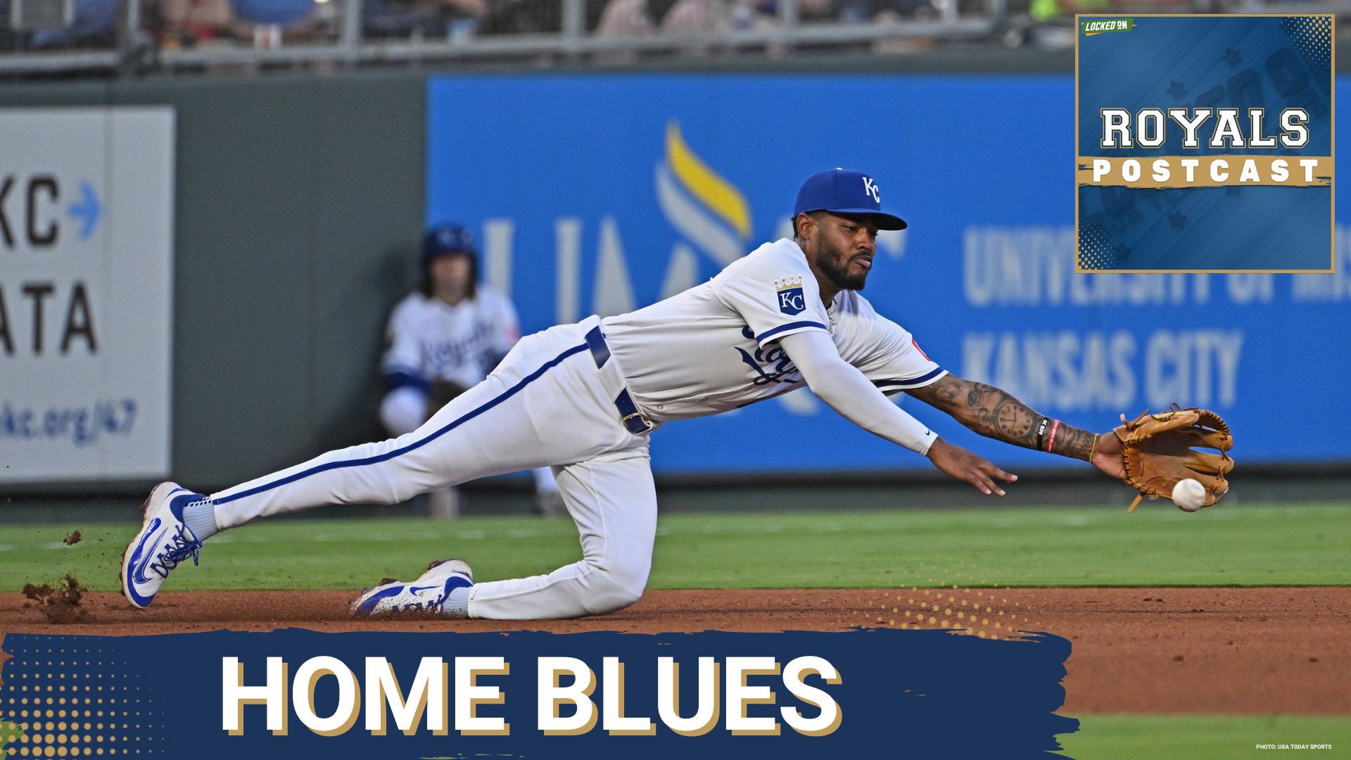 Chance Liebau reacts to game one between the Kansas City Royals and Tampa Bay Rays.