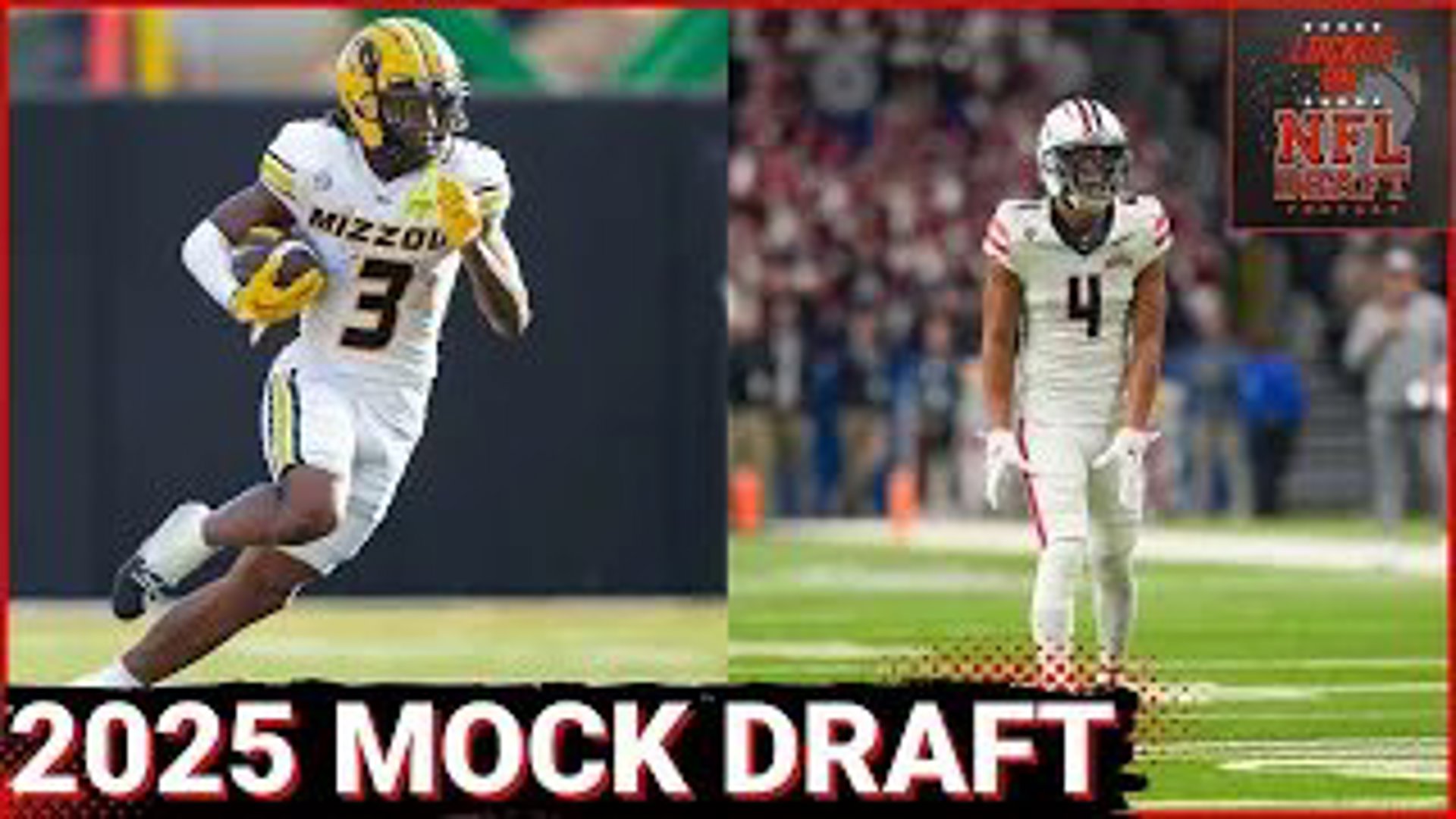 Luther Burden III and Tetairoa McMillan are the first 2 picks in Pro Football Network's latest 2025 NFL Mock Draft.
