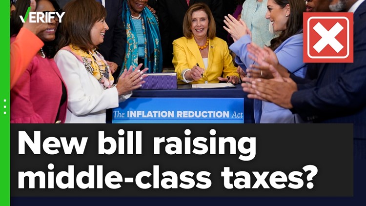 No, the Inflation Reduction Act does not raise taxes on the middle class