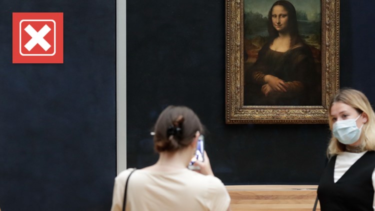 No, the Mona Lisa was not ruined by cake smearing