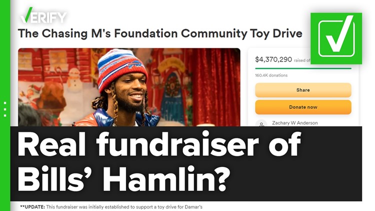 Yes, this GoFundMe is really associated with Damar Hamlin