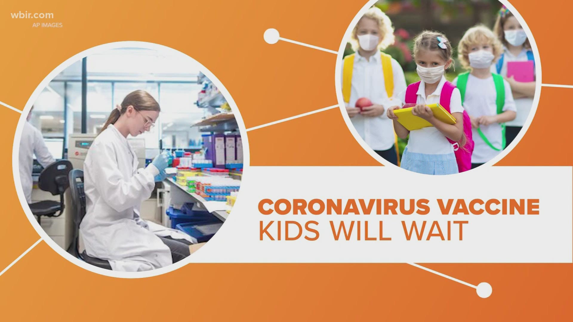 While a lot of us watch and wait for a coronavirus vaccine, a new report says our kids may have to wait even longer.