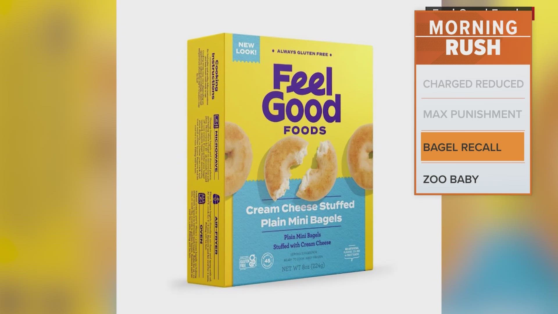 The recall is for Cream Cheese Stuffed Plain Mini Bagels and Cream Cheese Stuffed Everything Mini Bagels with Best Buy dates 5/29/24-9/17/25.