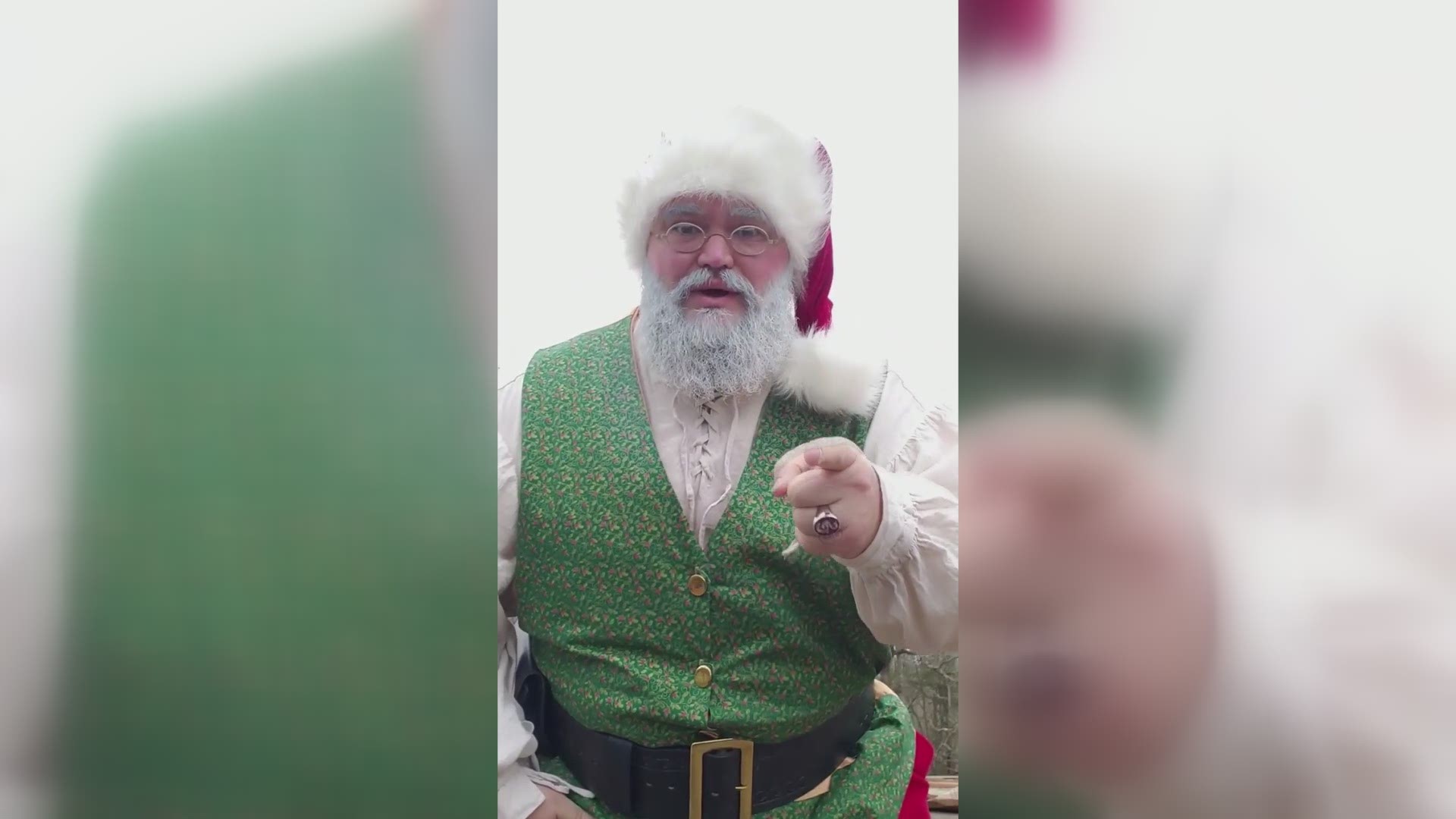After making videos for his friends' children, Jarod Mills decided to share a video of him signing on Facebook - so everyone could get a message from St. Nick.