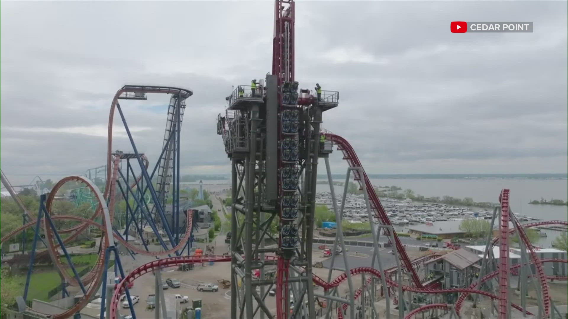 Described as the tallest, fastest and longest tilt coaster in North America, Siren's Curse features a first drop of 90 degrees.