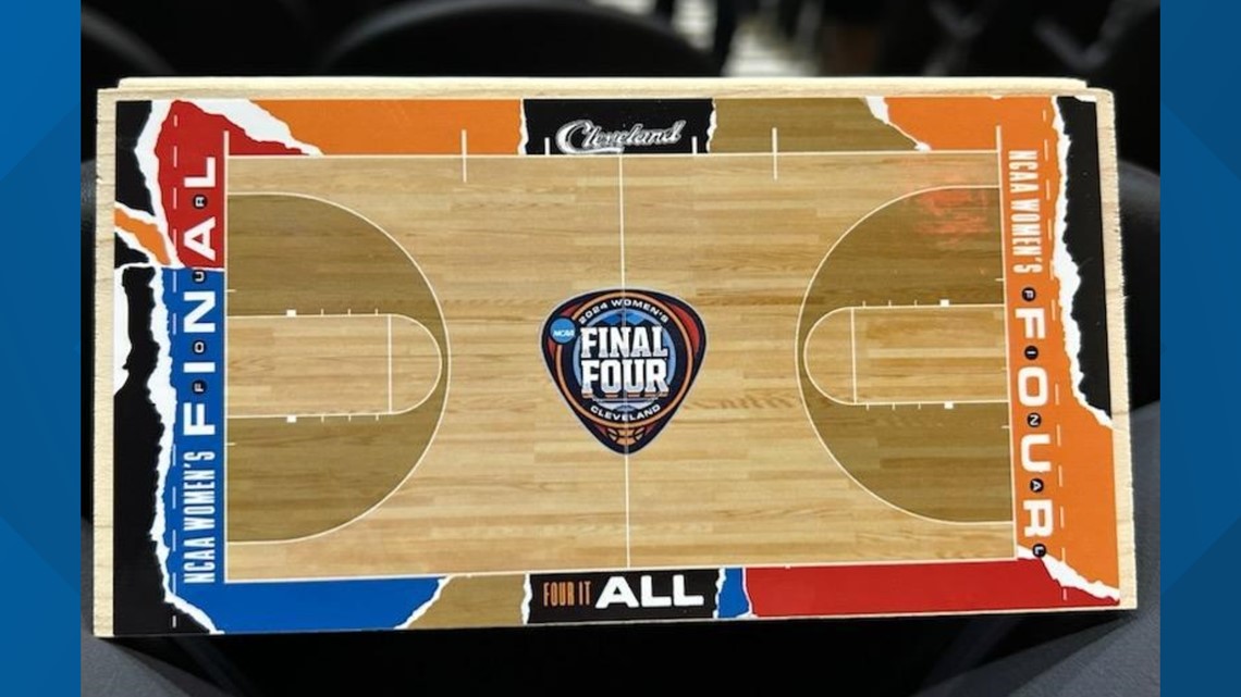 First look 2024 NCAA Final Four court in Cleveland