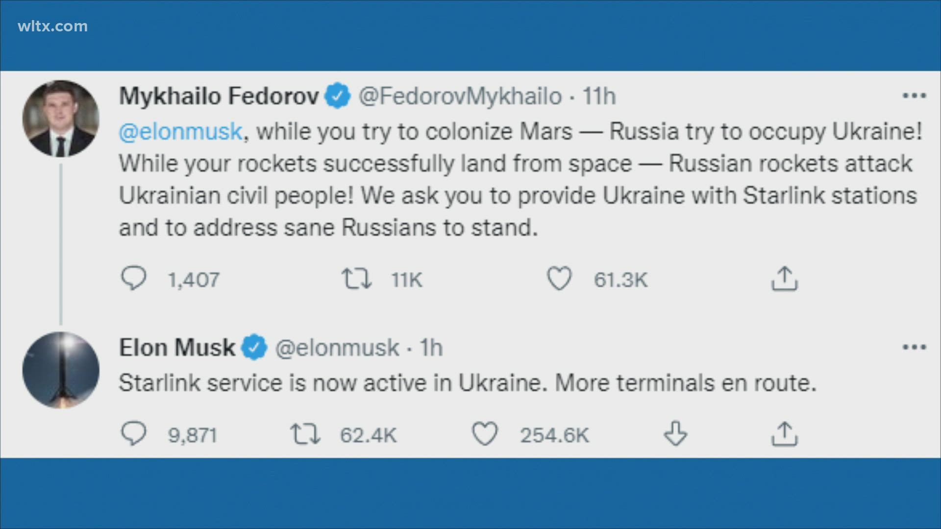 The move came after a request by Mykhailo Fedorov on Twitter.