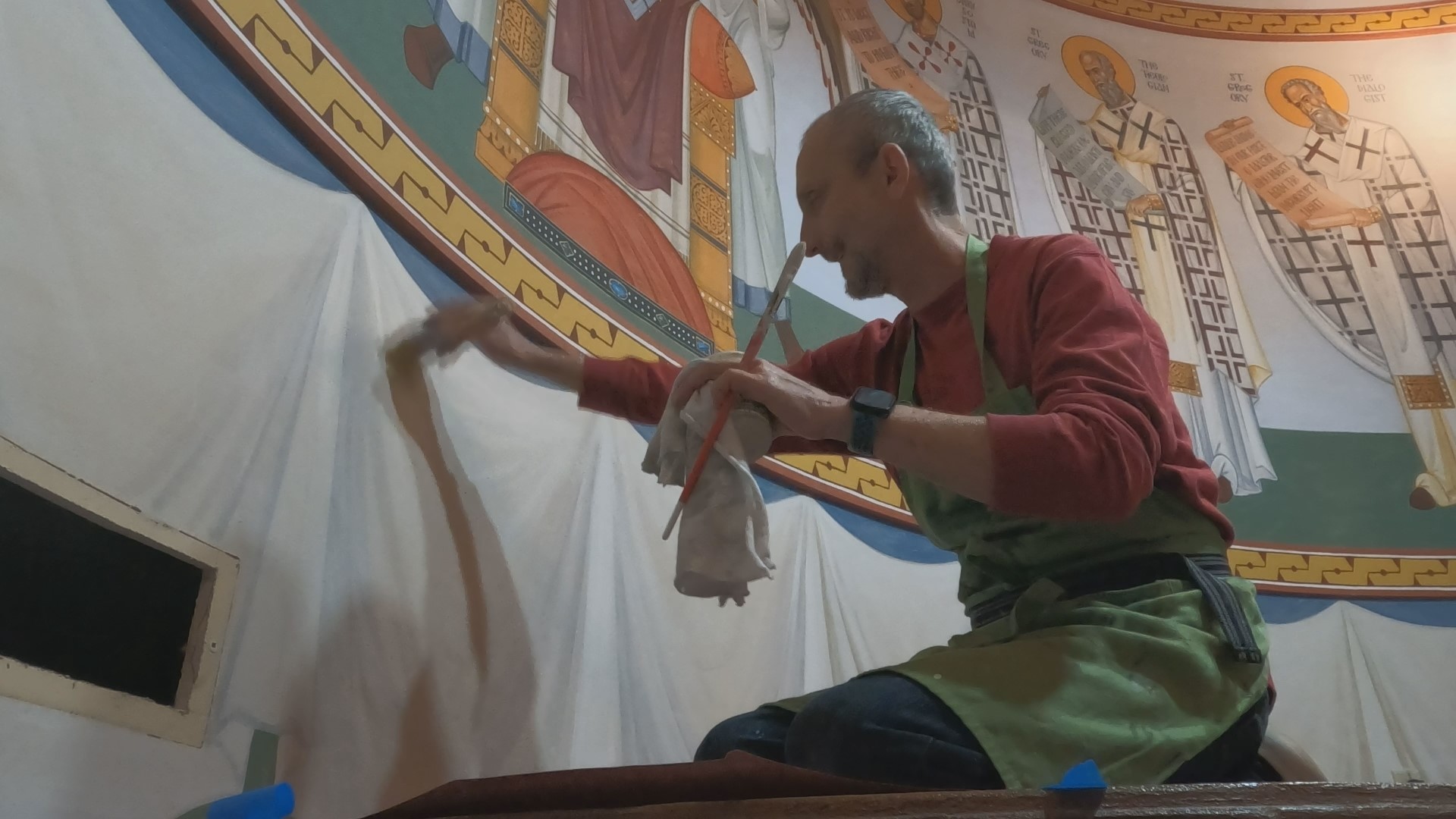 St. Innocent Orthodox Christian Church is adding some color to its ceilings which is said to "draw in" the congregation to the teachings of the gospel.
